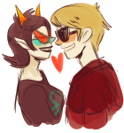  blush coolkids dave_strider godtier heart knight partyroxy redrom shipping terezi_pyrope time_aspect 