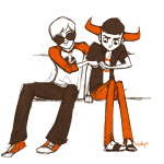  bromance dave_strider fistbump kecky limited_palette red_baseball_tee s&#039;mores tavros_nitram 