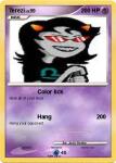  card crossover pok&eacute;mon solo starter_outfit talksprite terezi_pyrope text walking_cane 