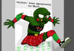  2025 caliborn clownsharks crossdressing fashion fullres jaggy_lines march_eridan solo sweat text 