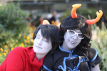  2013 6lah8lah aranea_serket cosplay dancestors dream_ghost fullres gothichamlet headshot joestarlight kankri_vantas mindfang_dress real_life shipping squigglehaunt starter_outfit 