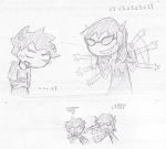  ! 2010 adorabloodthirsty blush fullres grayscale heart karkat_vantas pencil seiyaku shipping starter_outfit terezi_pyrope 