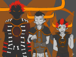  2014 ageswap ancestors au dancestors dream_ghost fashion fullres jaggy_lines lunaticjin nitrams rufioh_nitram silhouette sweat tavros_nitram the_summoner wonk zodiac_symbol 