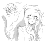  2025 blush book chibi dancestors dream_ghost emoticon fullres grayscale heart meulin_leijon muwwwsky sketch solo starter_outfit 