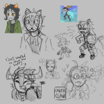 2025 art_dump blush cavernclaw equius_zahhak feferi_peixes fullres grayscale heart kanaya_maryam karkat_vantas monochrome nepeta_leijon no_hat sketch starter_outfit strife sweat talksprite tavros_nitram text wheelchair