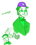  clover felt headshot humanized solo tricotee 