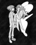  2025 2spooky aradia_megido catcow-draws fullres godtier grayscale maid midair monochrome redrom shipping sollux_captor time_aspect 