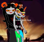  2025 aradia_megido doctoraiama feferi_peixes fullres hemocircle image_manipulation meme redrom reverse_hug shipping starter_outfit text 