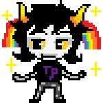  2011 animated fullres gamzee_makara pixel rainbow rinny solo starter_outfit transparent 