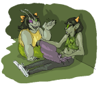  2015 bloodswap body_modification chubstuck computer doggirlsondrugs fashion fullres jaggy_lines nepeta_leijon no_hat sitting sollux_captor transtuck 