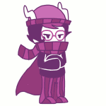  animated cancerlicious crossover eridan_ampora hat limited_palette solo yume_nikki 