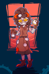  2023 alternate_hair aradia_megido aspect_symbol clock cosplay crossover don&#039;t_starve fullres glasses_added solo szkraft220 time_aspect 