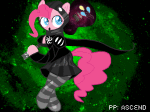  actual_source_needed animated artist_needed crossover godtier instrument my_little_pony pinkie_pie pixel solo space_aspect witch 