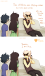  2015 back_angle comic couch crossover dirk_strider fashion fullres ikimaru jade_harley john_egbert phone sitting steven_universe text 