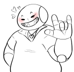 2018 blush fullres grayscale hb heart hearts_boxcars highlight_color karmagicians lineart no_hat solo