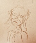 2020 animal_ears fullres grayscale headshot no_hat sketch solo the-fancy-cookie whistles whistles_the_clown