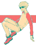  animated dave_strider implodes limited_palette red_baseball_tee solo 