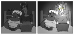  2024 bed book casual chubstuck comic computer fullres grayscale highlight_color jaggy_lines kanaya_maryam obscenicon rainbow_drinker rose_lalonde rosemary shipping sitting transtuck word_balloon 