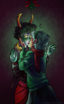  2013 blush fashion fullres holidaystuck kanaya_maryam kiss miupoke rainbow_drinker redrom rose_lalonde rosemary shipping 