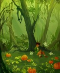   jake_english lusus pillowcake pumpkin sitting starter_outfit tinkerbull trees 