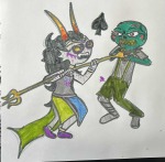  2026 artificial_limb blackrom blood body_modification caliborn feferi_peixes freckles fullres psidon's_entente scoundrellyfeline shellshot shipping spade starter_outfit strife 