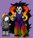  blood chahut_maenad fake_horns hiveswap joey_claire pocketedcrayon size_difference 