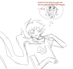  2026 blush breath_aspect dave_strider emoticon fullres godtier grayscale hammertime heir john_egbert monochrome muwwwsky no_glasses redrom rule63 shipping sketch starter_outfit sweat text thought_balloon wonk 