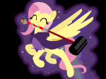  actual_source_needed animated artist_needed crossover fluttershy godtier my_little_pony pixel rage_aspect solo thief 