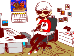  bed computer crows dave_strider poopcats red_baseball_tee solo 