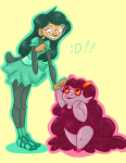  artist_collaboration diabetes dress_of_eclectica fatferi feferi_peixes fraymotif holding_hands horrorcuties jade_harley limited_palette pootles redrom shipping size_difference 
