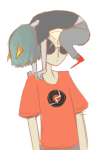  alizabith carrying dave_strider red_record_tee terezi_pyrope 