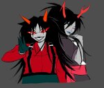  2026 candy_timeline donoteating fullres helltier homestuck:_beyond_canon jaggy_lines legislacerator_casual meat_timeline no_glasses terezi_pyrope vriska_serket 