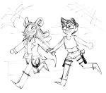  2025 aradia_megido caligvlasaqvarivm crossover fullres grayscale holding_hands indiana_jones jake_english lineart ram_page redrom shipping tomb_raider twin_m9_berettas web whip 