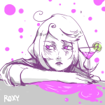  alcohol angryoct blush cocktail_glass limited_palette roxy_lalonde solo 