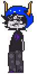 2012 cat_hat feastings fullres gamzee_makara glasses_added pixel scars solo transparent walksprite