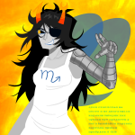  2025 artificial_limb eyepatch fairy_dress fullres keksuffer language:russian solo text vriska_serket 