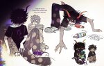  2026 ? arms_crossed beverage blood body_modification crying deuce_clubs faygo filo4ka666 freckles fullres gamzee_makara horn_pile karkat_vantas palerom scars shipping sitting sober_gamzee starter_outfit text troll_tail tropicshipping 