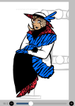 2025 alarminglycrustacean art_program_in_frame candy_timeline fashion fullres harry_anderson_egbert hat homestuck:_beyond_canon solo