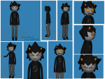 2012 3d back_angle crying detharmonics fullres karkat_vantas profile smiling_karkat solo starter_outfit 
