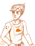  body_modification dirk_strider limited_palette no_glasses solo strong_tanktop turtle-demon 