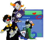 2011 carrying casual diamond equius_zahhak fashion fullres gamzee_makara hat heart illustrating karkat_vantas meowrails nepeta_leijon sitting sollux_captor starter_outfit tavros_nitram text transparent tumblr ximerika