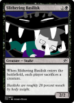 basilisk card crossover john_egbert magic_the_gathering text wise_guy_slime_suit
