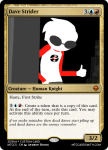  card crossover dave_strider land_of_heat_and_clockwork magic_the_gathering randomsword red_baseball_tee solo text thumbs_up 
