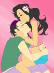  broken_source eridan_ampora eriferi feferi_peixes flowers hug humanized hurrrg no_glasses profile redrom shipping sitting 