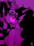   canesandsceptres eridan_ampora eriferi feferi_peixes heart kiss monochrome redrom shipping 