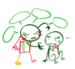 2024 artificial_limb caliborn calliope cherubim daily dailycherubs fullres godtier limited_palette lineart lord siblings:caliborncalliope sitting starter_outfit time_aspect word_balloon