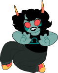  andromedid huge midair no_glasses solo starter_outfit terezi_pyrope transparent 