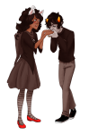  2013 blush dogtier fullres godtier jade_harley karkat_vantas kats_and_dogs kiss masthya redrom shipping space_aspect starter_outfit witch 