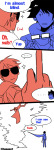  comic dave_strider godtier heir hst john_egbert knight limited_palette no_glasses the_finger the_windy_thing word_balloon 