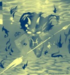  animals dancestors jellyflavoured limited_palette meenah_peixes psidon&#039;s_trident solo underwater 